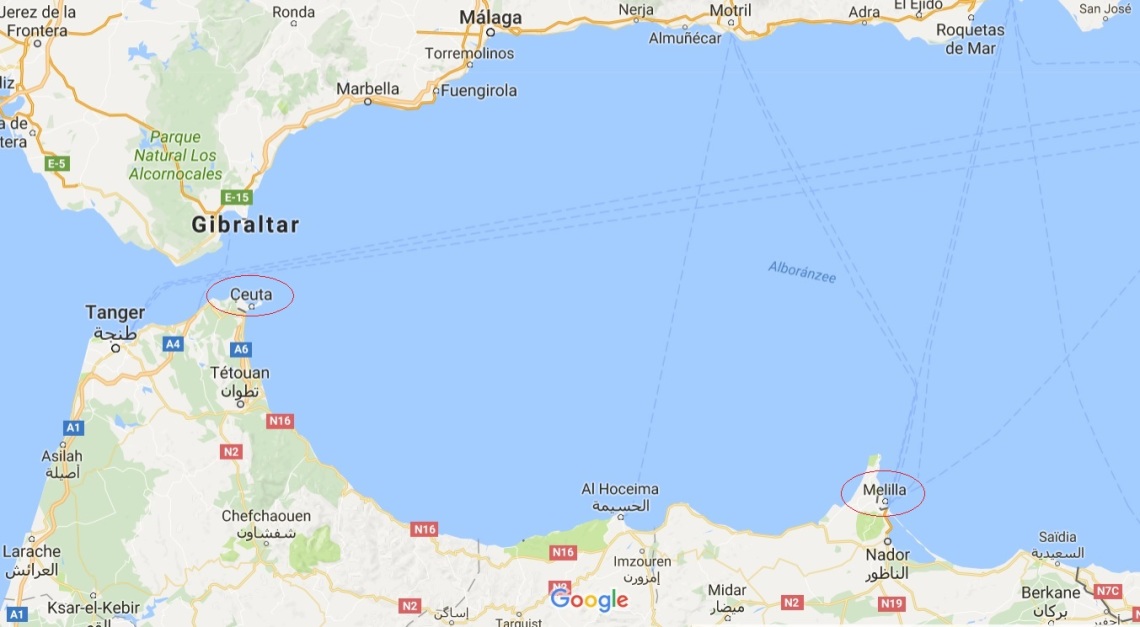 ceuta-mellila-maroc-europe-map